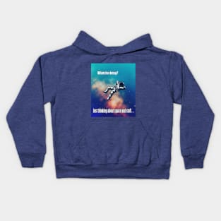 Astronaut Chillin in Space Kids Hoodie